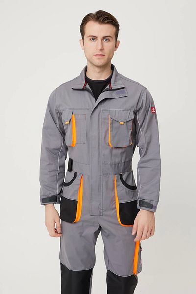Armadillo Alaska Gabardine Jumpsuit with Knee Reinforcement Adjustable Sleeve and Cuffs Reflective Piping Functional Pocket