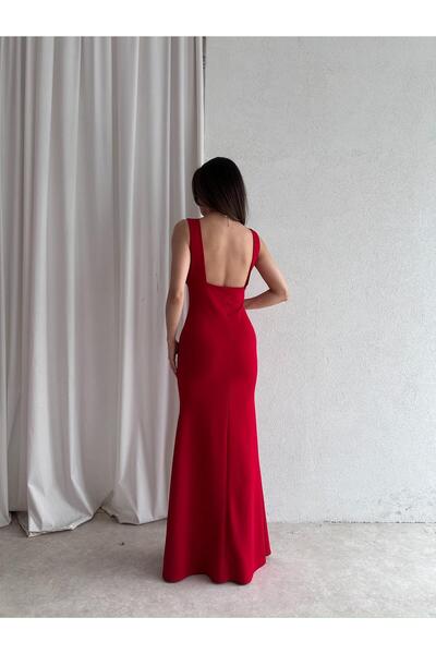 Mooi Butik Wind Maxi Dress 7401 - Red