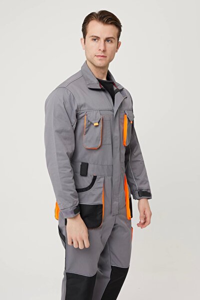 Armadillo Alaska Gabardine Jumpsuit with Knee Reinforcement Adjustable Sleeve and Cuffs Reflective Piping Functional Pocket