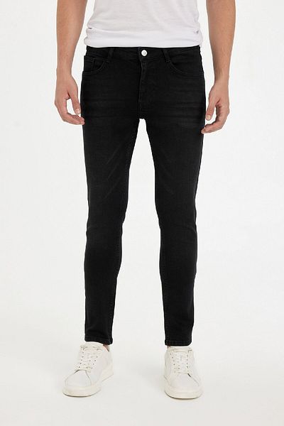 DeFacto 100 % Baumwolle Carlo Skinny Fit Extra Slim Fit Normale Taille Extra Skinny Leg Jeanshose E0181ax24au