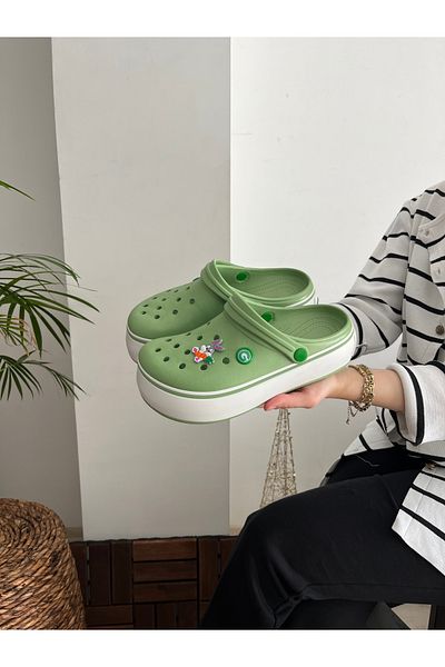 Behtah Kundura Closed Front High Platform Sole Kross Slippers Garden Pool Beach Cook Doctor Nurse Daily Slippers