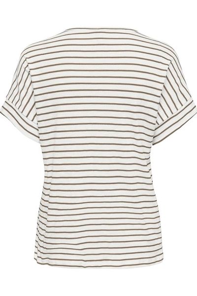 ONLY Onliben S/S Moster V-Neck Glitter Topjrs White-1