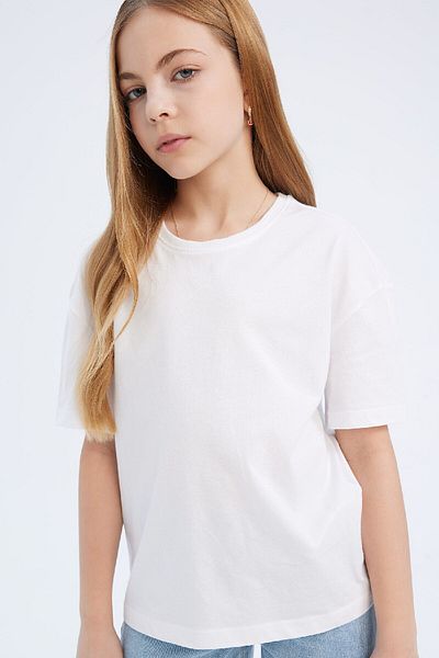 DeFacto Tricou de bază cu mânecă scurtă, cu mânecă scurtă, cu decolteu rotund, pentru fete D9099A825SM