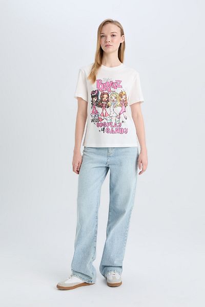 DeFacto Cool Bratz Regular Fit Crew λαιμόκοψη κοντομάνικο μπλουζάκι D9112ax25sm