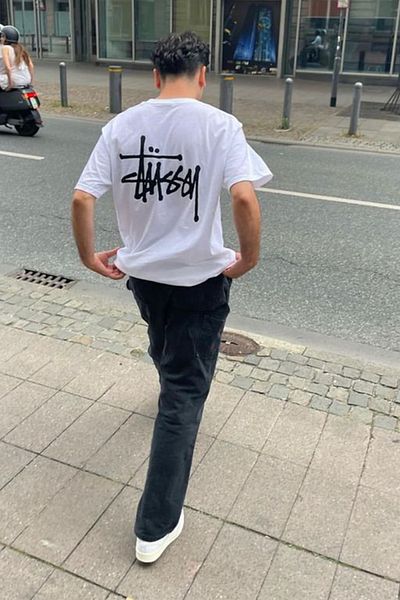 Grove Fashion St Graffiti Back Printed Unisex Oversize T-Shirt