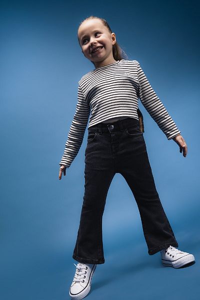 DeFacto Baby Girl Flare Fit Flared Leg Jean Trousers E0417A525Sp