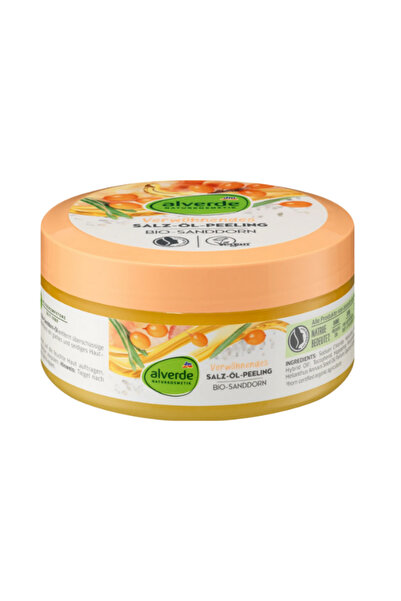 ALVERDE VÜCUT PEELİNGİ Organik deniz iğdesi yağı ile vücut peelingi, 250 ML