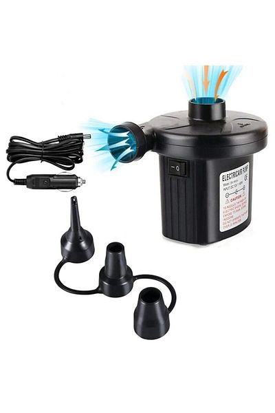 Fırsat7 Mattress Inflator Pump 12V Pool Boat Inflatable Mattress Inflator Pump with Cigarette Lighter Port