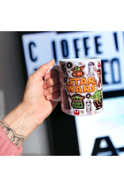 mug shop Star Wars Porselen Hediyelik Tasarım Kupa- Ev Ofis Kupası