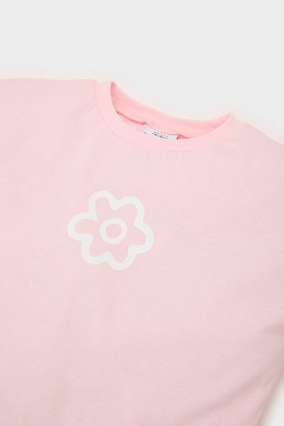 DeFacto Baby Girl Crew λαιμόκοψη φλοράλ κοντομάνικο μπλουζάκι Z9212a225sm