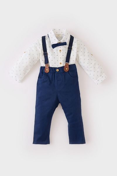 DeFacto Gemustertes 2-teiliges Set für Babys D9367a525sp
