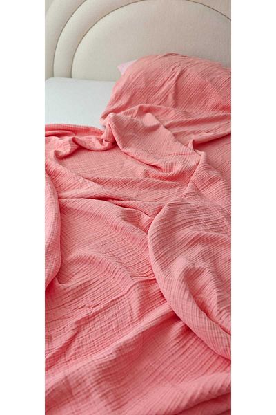 GİNETEKS 4 Layer King Size Muslin Bedspread (240X260)