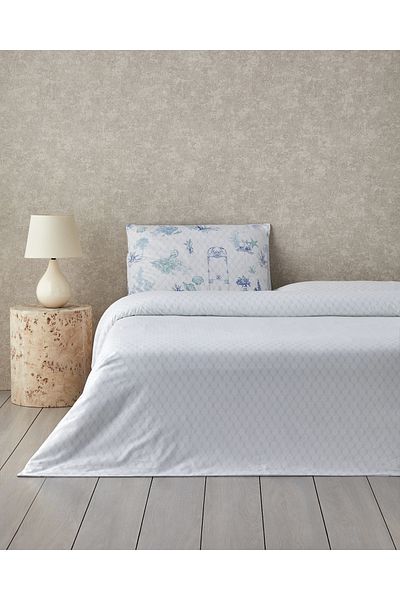 English Home Coastal Allure Cotton Single Duvet Cover Set 160X220 cm Blue - Green