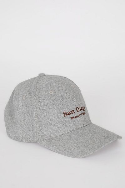 DeFacto Men's Label Printed Woven Baseball Basketball Cap D7821Ax25Sm