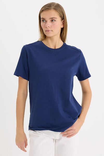 DeFacto Regular Fit Crew Neck Basic Plain Premium Short Sleeve T-Shirt A9428Ax25Sp