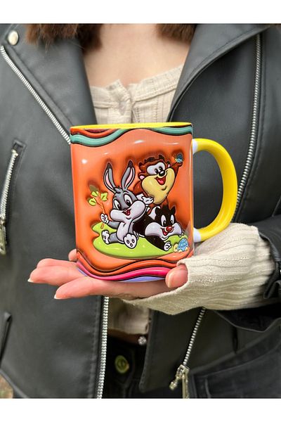 mug shop Baby Looney Tunes Premium Gift Mega Mug Cup, Birthday Gift