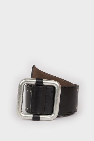 DeFacto Women's Large Buckle Faux Leather Casual Belt E1280Axns