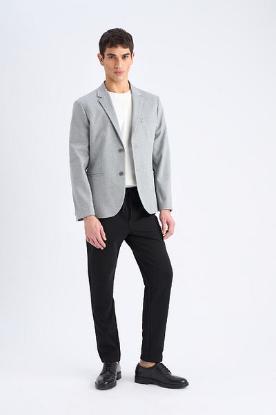 DeFacto Slim Fit Slim Fit Blazer Jacket με επένδυση W9254AZ25SP