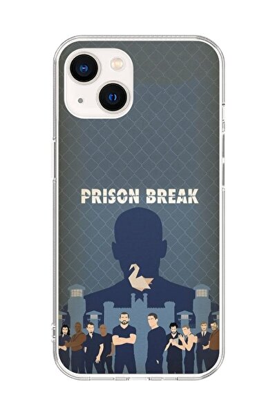 Dali Design iPhone 15 Uyumlu Şeffaf Kılıf Prison Break Tasarımlı