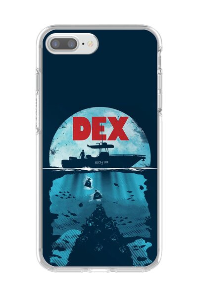 Dali Design حافظة شفافة متوافقة مع هاتف iPhone 7 Plus بتصميم Dex
