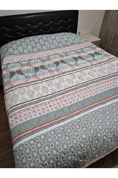 Pınarçeyiz Double Quilted Bedspread 100% Cotton