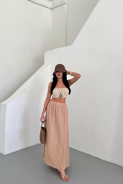 modaserdem Pantofi din țesătură moale ETK Chanel Beige
