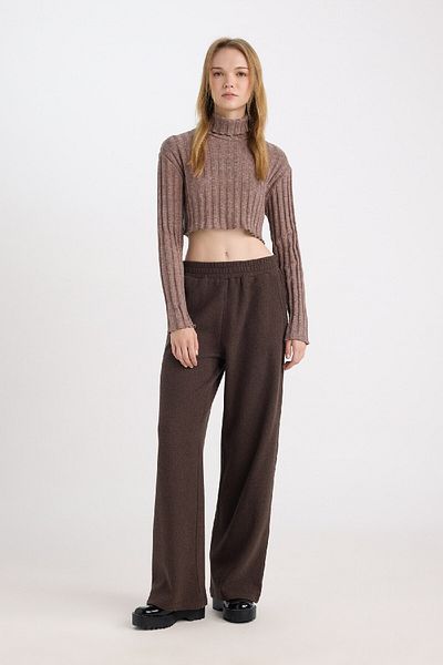 DeFacto Cool Turtleneck Crop Top Basic Απλό Μακρυμάνικο Μπλουζάκι Καμιζόλα E1673ax24wn