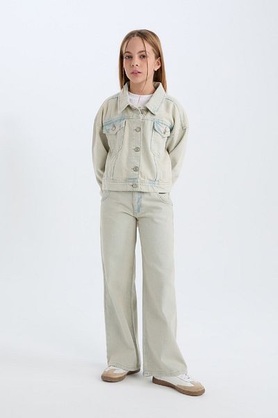 DeFacto Jachetă de jeans pentru fete D7104a825sp