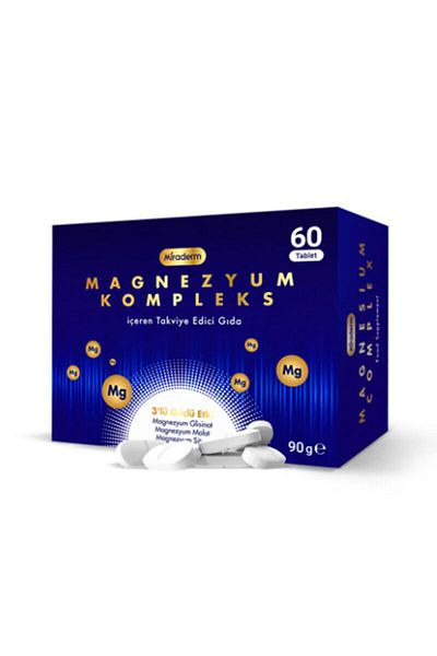 Miraderm Supplemental Food Containing Magnesium Complex 60 Tablets