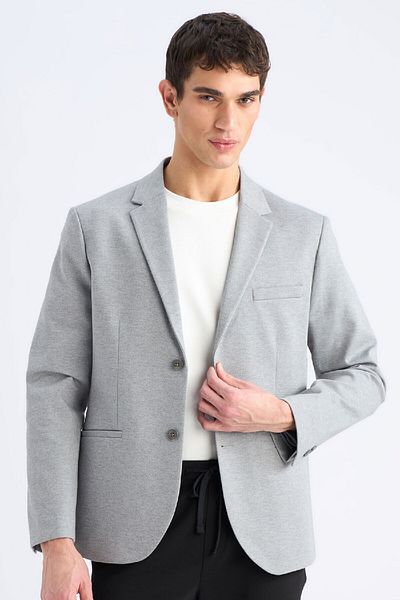 DeFacto Slim Fit Slim Fit Blazer Jacket με επένδυση W9254AZ25SP
