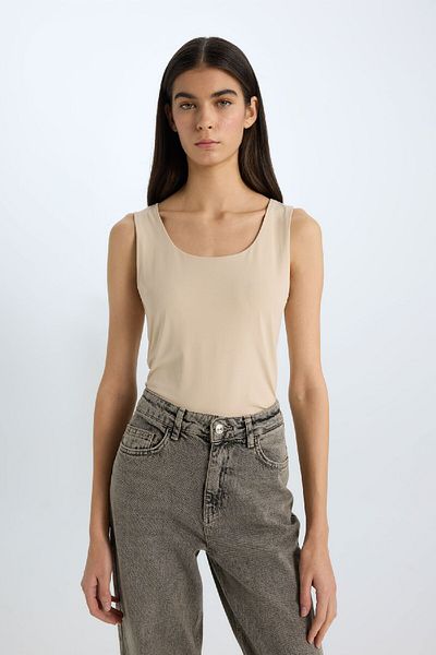 DeFacto Slim Fit Slim Fit Basic Απλό στρογγυλό λαιμό εσώρουχο C2622AX25SP