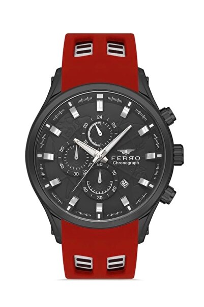 FERRO Bordo Silikon Kordon Erkek Kol Saati FM31354D-ZF2