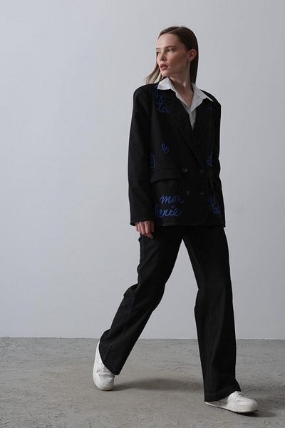 modaserdem Black Heart Jacket Set