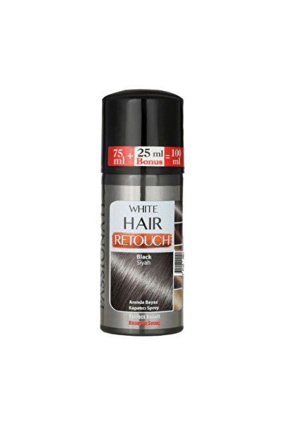 Passionate Passıonate Retouch Beyaz Kapatıcı Sprey 100 ml - Siyah