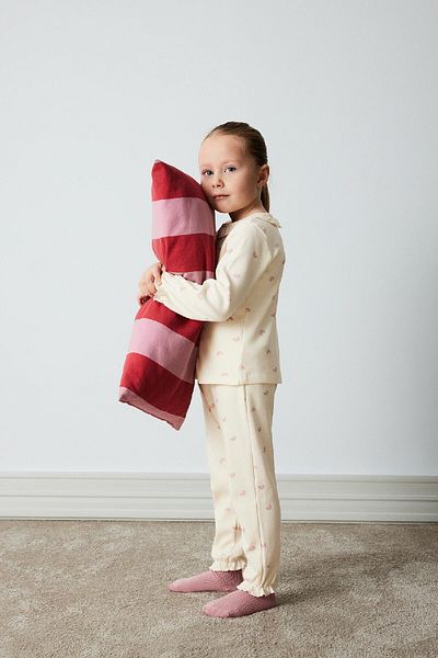 DeFacto Baby-Pyjama-Set für Mädchen mit Regenbogen-Aufdruck – langärmlig, elastische Taille oben, langer Boden E1535a525sp