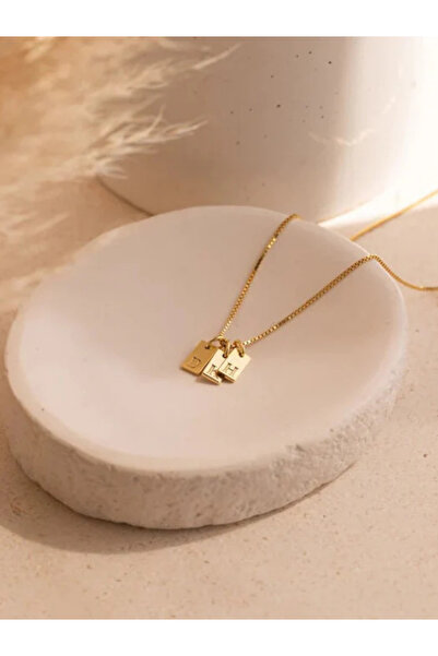 HEEDOF Kişiye Özel Tasarım Minimal Kolye, İsim Yazılı Bileklik, Çift Bilekliğ...