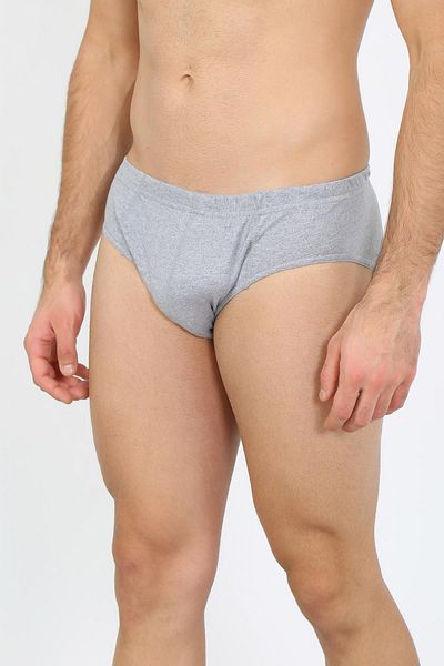 modaserdem Slip pentru bărbați din bumbac, gri, 3 piese 40129