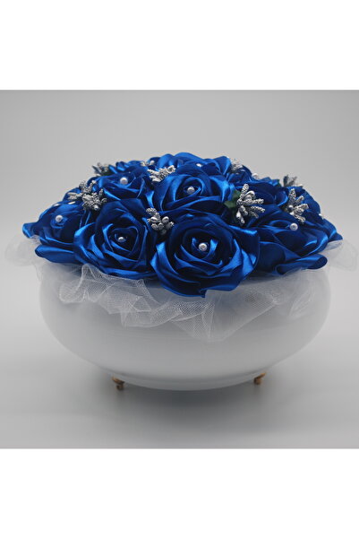 shop MAVİ SATEN GÜL BUKETİ