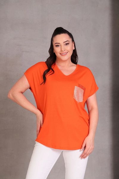 aytemas Pocket Stone Printed Blouse