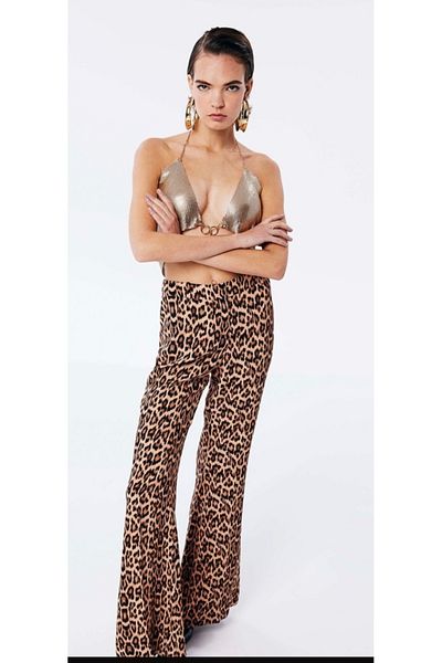 MODA Leopard Print Ful Lycra Stylish Pants