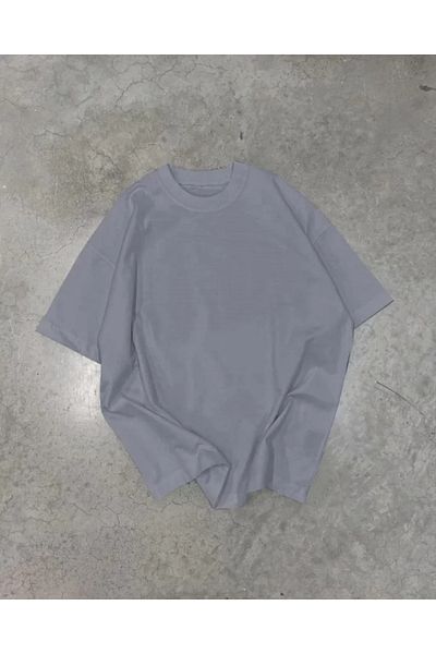 modaserdem Καπνιστό Unisex Oversize T-Shirt με λαιμόκοψη