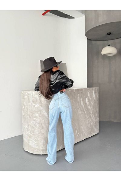 DENİKK KTrend Design special, cu nasturi, detaliu în talie, cu picioare largi, pantaloni Palazzo confortabili 1425