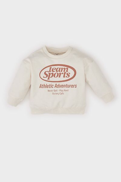 DeFacto Baby Boy Crew Neck Printed Sweatshirt D8580A525Sp