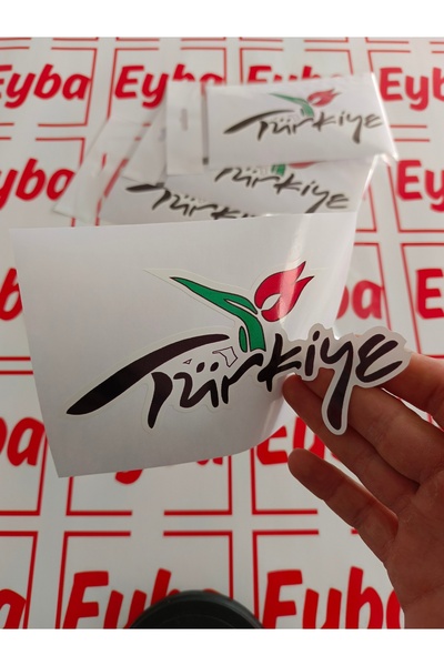 EYBA STİCKER ملصق تركي طباعة ملونة 1 قطعة 17x9 سم