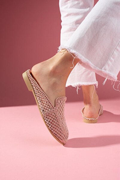 FUGA MODA Gandal Powder Knitwear Knitted Detailed Slippers