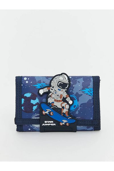 LC Waikiki Mixed Space Printed Velcro Boys Wallet -Akrstore-