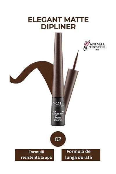 NOTE Dipliner Elegant Matte Waterproof – 02 Coffee Brown