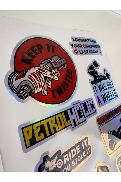 cakaybu Motor Sticker (Sticker) A4 Sizes - Notebook, Helmet, Wall, Bicycle, Motorcycle, Cabinet, Door
