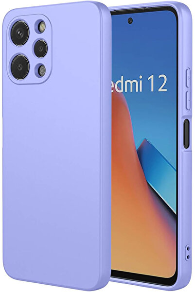 Marselit Xiaomi Redmi 12 Uyumlu Premium Lansman Liquid Silikon Kılıf İçi Kadi...