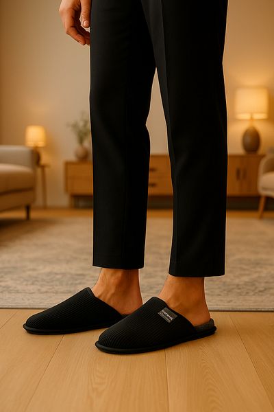 Lurji Χειμερινές ελαφριές παντόφλες Unisex - Κλειστό μπροστά, Guest Dowry Groom, No Sound Sole